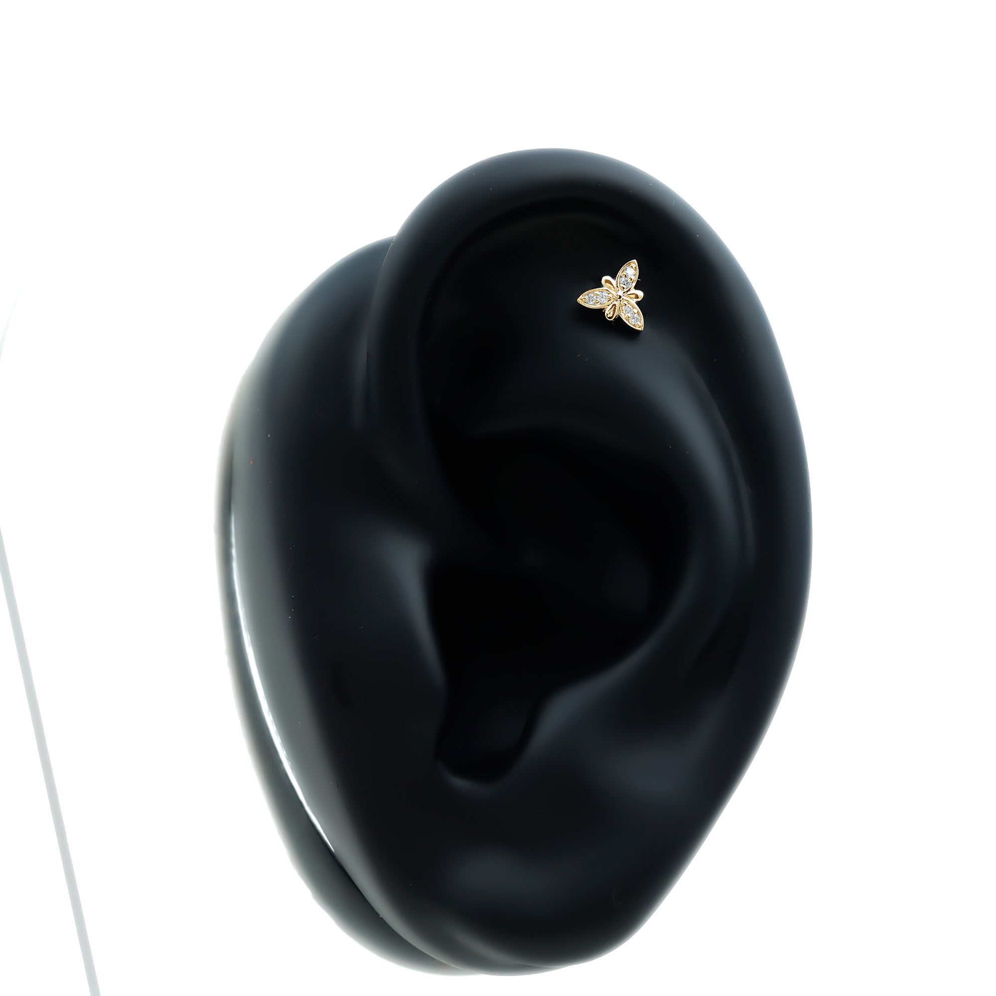 Simple Diamond Flower Nose Stud for Women Natural - ( HI-SI ) - Rosec Jewels