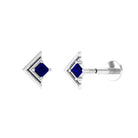 Rosec Jewels-Real Blue Sapphire Solitaire Tragus Earring