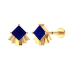 Rosec Jewels-Real Blue Sapphire Solitaire Cartilage Earring