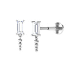 Rosec Jewels-Baguette Diamond Cartilage Drop Earring