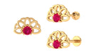 Rosec Jewels-Natural Ruby Lotus Cartilage Earring