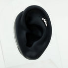 Unique Diamond Crawler Earring for Helix Piercing Natural - ( HI-SI ) - Rosec Jewels