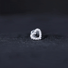 Cute Diamond Open Heart Earring for Helix Piercing Natural - ( HI-SI ) - Rosec Jewels
