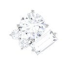 Unique Diamond Cluster Earring for Conch Piercing Natural - ( HI-SI ) - Rosec Jewels