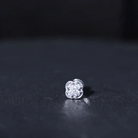 Diamond Flower Cluster Earring for Helix Piercing Natural - ( HI-SI ) - Rosec Jewels