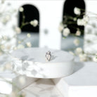 Rosec Jewels-Pear Shape Diamond Two Stone Helix Earring