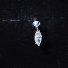Marquise Diamond Cartilage Dangle Earring Lab - ( EF-VS ) - Rosec Jewels