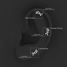 Rosec Jewels-Diamond Sagittarius Zodiac Earring for Helix Piercing