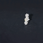 Certified Diamond Flower Crawler Cartilage Earring Lab - ( EF-VS ) - Rosec Jewels