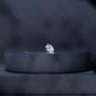 Solitaire Diamond Heart Earring with Flat Back Lab - ( EF-VS ) - Rosec Jewels