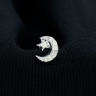 Certified Diamond Crescent Moon Helix Earring with Star Lab - ( EF-VS ) - Rosec Jewels