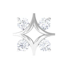 Rosec Jewels-Round Cut Diamond Star Earring for Helix Piercing