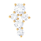 Rosec Jewels-Certified Diamond Cluster Cartilage Piercing Earring