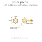 Rosec Jewels-Certified Diamond Star Earring for Helix Piercing