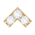 Rosec Jewels-Certified Diamond Chevron V Earring for Tragus Piercing