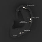 Rosec Jewels-Certified Diamond Scorpio Zodiac Earring for Helix Piercing