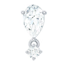 Rosec Jewels-Pear Diamond Drop Earring for Helix Piercing