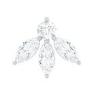 Rosec Jewels-Marquise Shape Diamond Leaf Earring for Helix Piercing