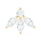 Rosec Jewels-Marquise Shape Diamond Leaf Earring for Helix Piercing