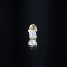 Cute Moissanite Unicorn Helix Earring for Women D-VS1 - Rosec Jewels