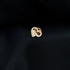 Real Diamond Cute Heart Earring for Helix Piercing Natural - ( HI-SI ) - Rosec Jewels