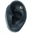 Real Diamond Cute Heart Earring for Helix Piercing Natural - ( HI-SI ) - Rosec Jewels