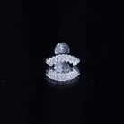 Certified Diamond Curved Cartilage Earring for Women Natural - ( HI-SI ) - Rosec Jewels