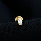 Solitaire Baguette Diamond Earring for Tragus Piercing Natural - ( HI-SI ) - Rosec Jewels