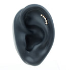 Elegant Diamond Ear Crawler Earring for Helix Piercing Natural - ( HI-SI ) - Rosec Jewels