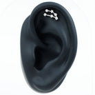 Diamond Capricorn Constellation Helix Piercing Earring Natural - ( HI-SI ) - Rosec Jewels