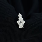 Rosec Jewels-Certified Diamond Cluster Cartilage Piercing Earring