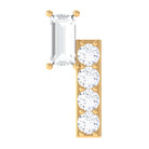 Minimalist Diamond Tragus Piercing Earring Natural - ( HI-SI ) - Rosec Jewels