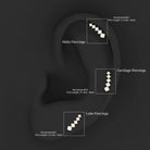 Rosec Jewels-Minimal Graduated Diamond Crawler Earring