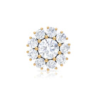 Rosec Jewels-Certified Diamond Cluster Stud Earring with Flat Back