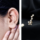 Certified Diamond Scorpio Zodiac Earring for Helix Piercing Natural - ( HI-SI ) - Rosec Jewels