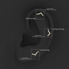 Rosec Jewels-Diamond Pisces Zodiac Earring for Cartilage Piercing