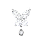 Rosec Jewels-Marquise Moissanite Butterfly Dangle Earring