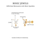 Marquise Moissanite Butterfly Dangle Earring D-VS1 - Rosec Jewels