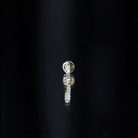 Genuine Diamond Three Stone Bar Tragus Earring Natural - ( HI-SI ) - Rosec Jewels
