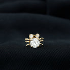 Certified Moissanite Crab Cartilage Earring D-VS1 - Rosec Jewels