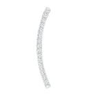 Certified Moissanite Curved Climber Earring for Her D-VS1 - Rosec Jewels