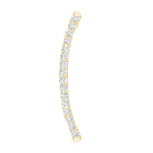 Certified Moissanite Curved Climber Earring for Her D-VS1 - Rosec Jewels