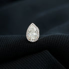 Solitaire Diamond Teardrop Stud Earring for Helix Piercing Natural - ( HI-SI ) - Rosec Jewels