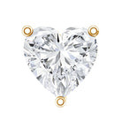 Heart Shape Moissanite Earring for Tragus Piercing D-VS1 - Rosec Jewels