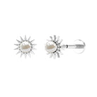 Rosec Jewels-Natural Freshwater Pearl Sun Conch Earring