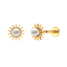Rosec Jewels-Natural Freshwater Pearl Sun Conch Earring