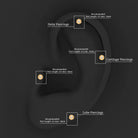 Rosec Jewels-White Pearl Floral Earring for Helix Piercing