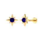 Rosec Jewels-Blue Sapphire Starburst Earring for Conch Piercing