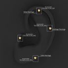 Rosec Jewels-Real Freshwater Pearl Floral Earring for Helix Piercing