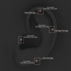 Rosec Jewels-Minimalist Ruby Earring for Conch Piercing